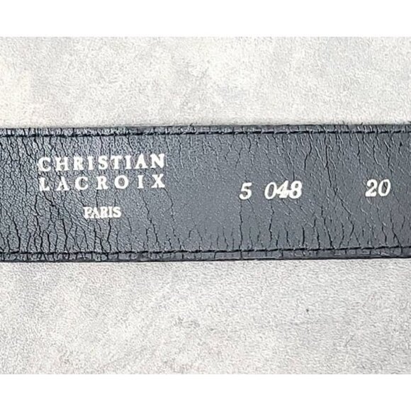 Vintage Christian Lacroix Belt, Designer Belt, Statement Belt, Made in France - Picture 5 of 10
